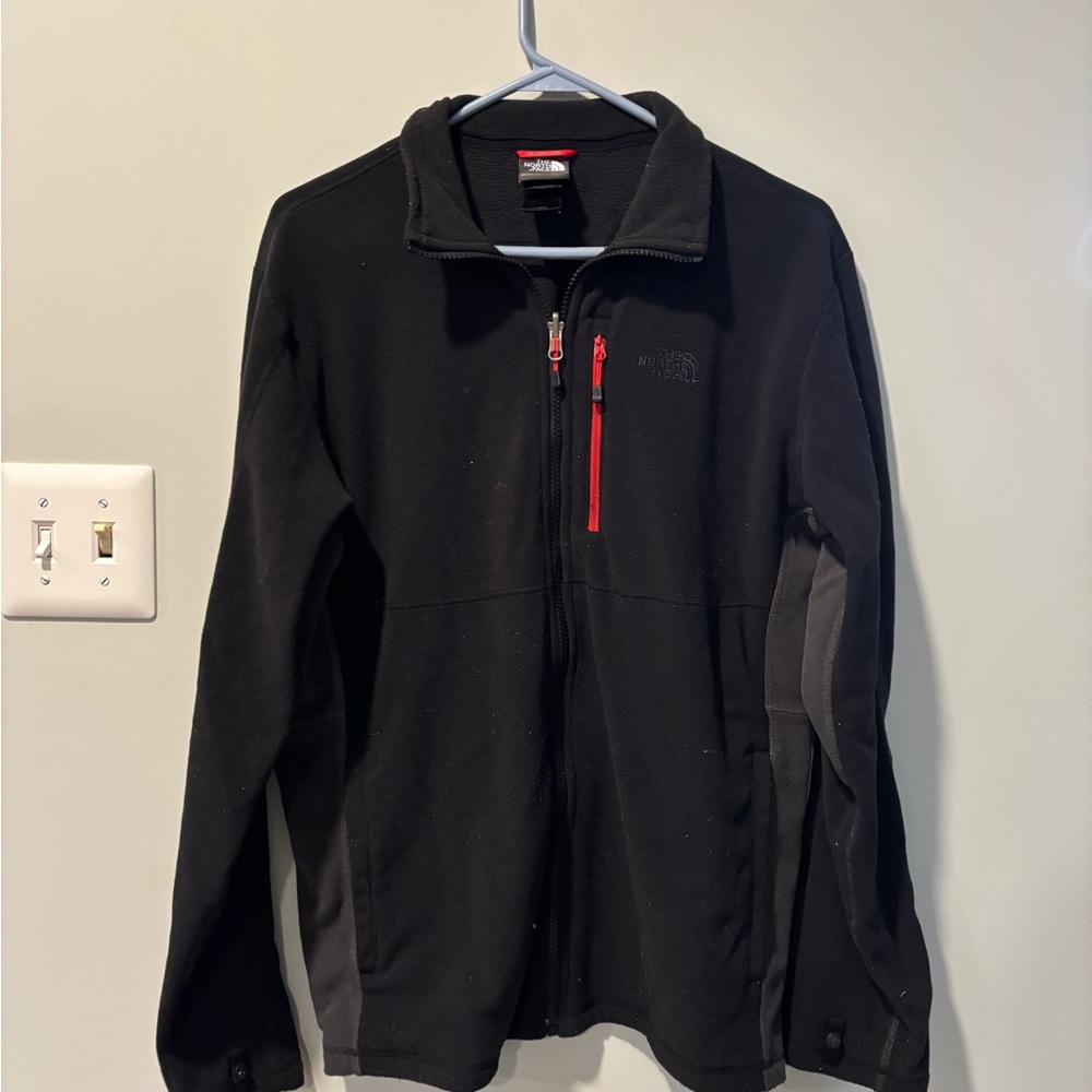 The North Face Men's Black and Red Performance Jacket